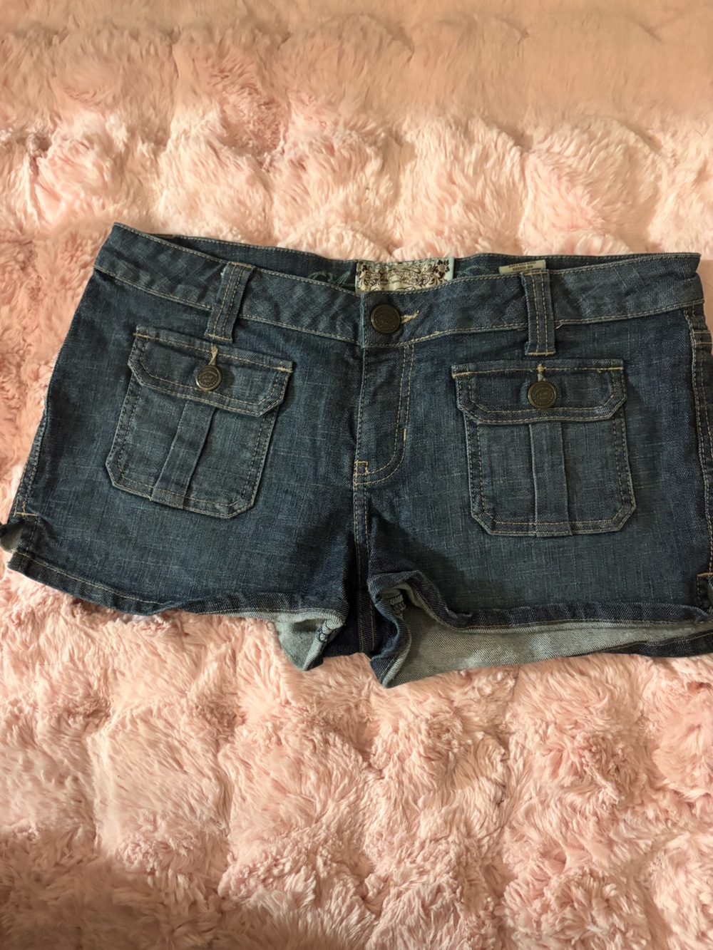 American Rag Dark Blue Denim Cargo-Style Women's Shorts
